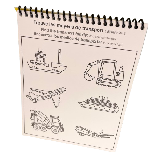 kit activités enfant transports