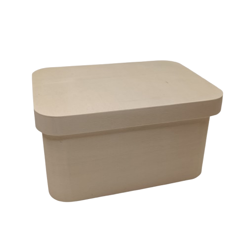 boîte en bois avec couvercle