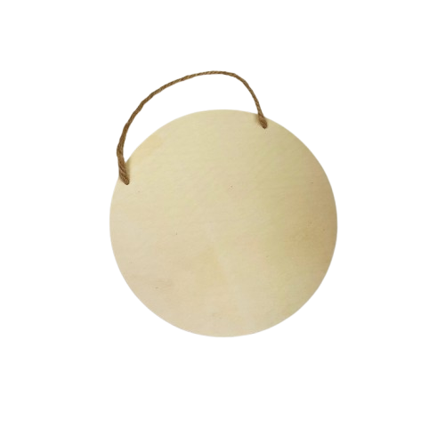 plaque ronde en bois kit creation