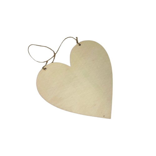 plaque coeur en bois kit creation