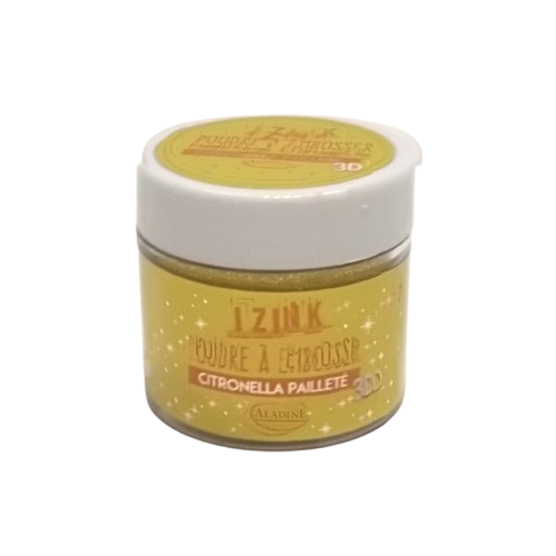 poudre à embosser izink citronelle
