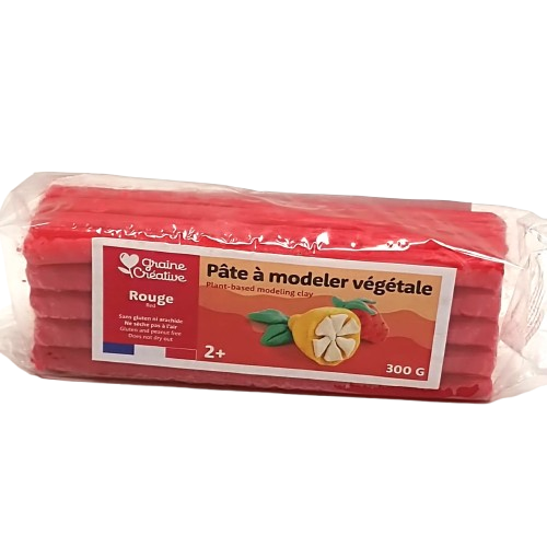pâte à modeler végétale rouge