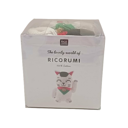 kit crochet chat porte bonheur rico design