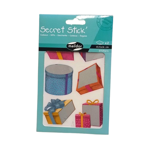 stickers cadeaux à gratter maildor
