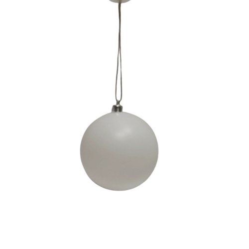 boule 6 cm plexi blanc