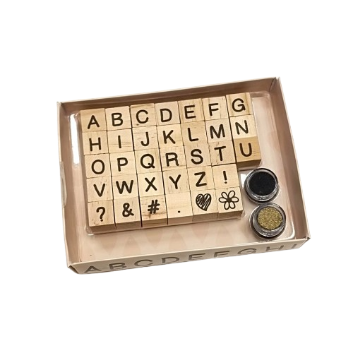 tampon scrapbooking alphabet