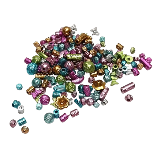 perles kit creation métallisée