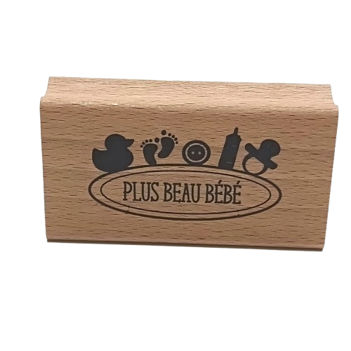tampon en bois scrapbooking bébé