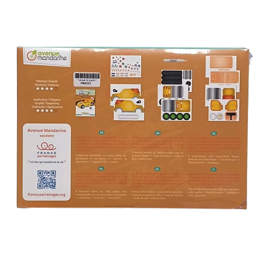 kit enfant voiture 3D avenue mandarine