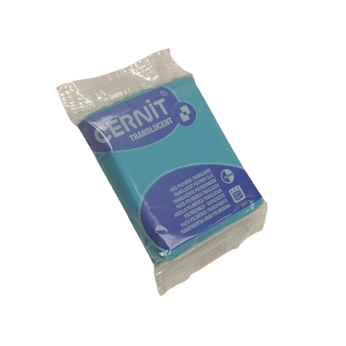 cernit translucide bleu turquoise 280