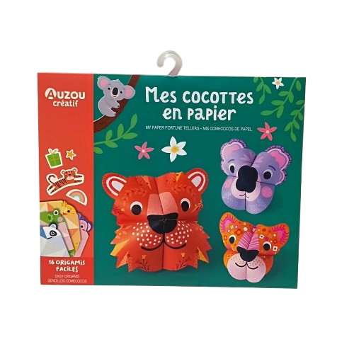 Auzou activités enfants cocotte en papier