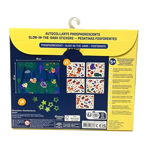 Auzou activités enfants autocollants phosphorescent