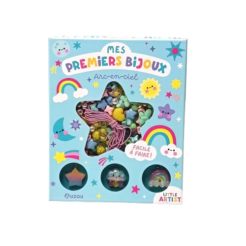 Auzou activités enfants premiers bijoux arc en ciel