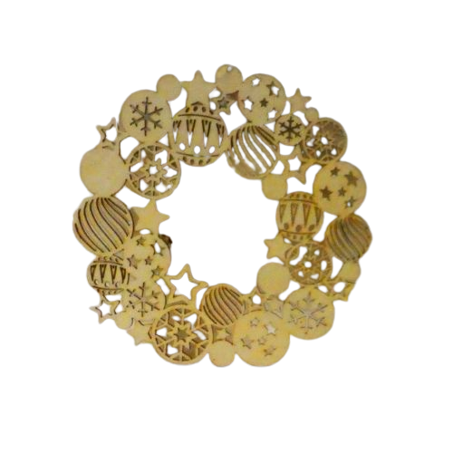 couronne en bois à peindre