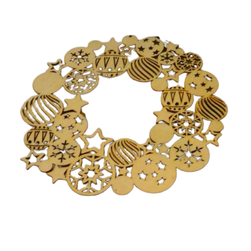 couronne en bois à peindre