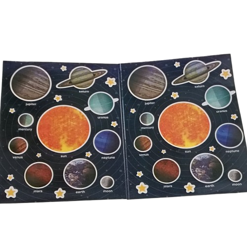 gommettes système solaire et espace apli