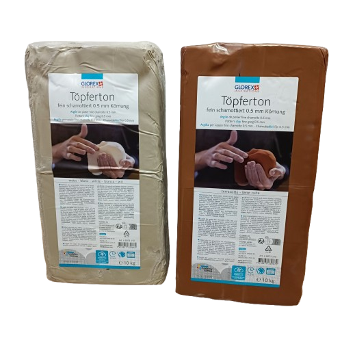 argile chamotté glorex rouge ou blanche 10kg