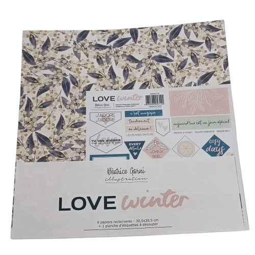 papier scrapbooking beatrice garnie love winter