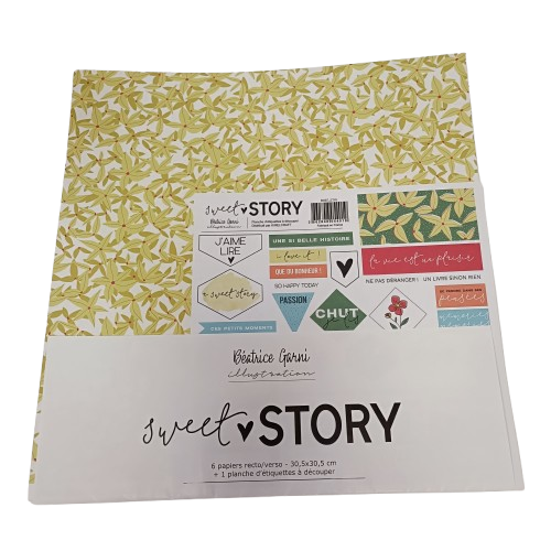 papier scrapbooking beatrice garni sweet story