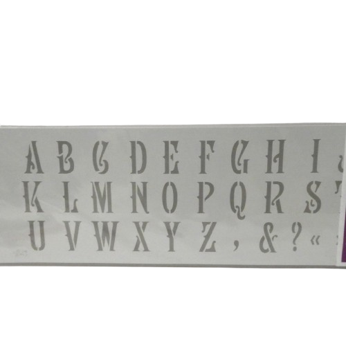 pochoir alphabet