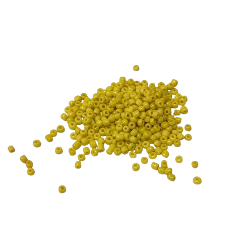 perles de rocailles 3 mm jaune