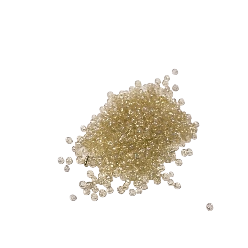 perles de rocailles 3 mm jaune paille