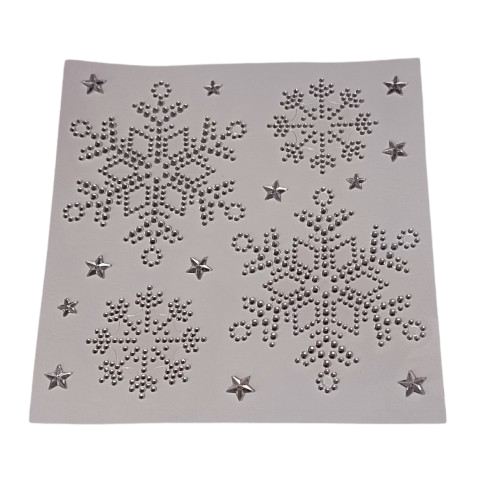 stickers strass flocons kit création