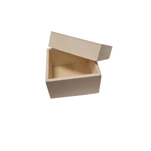 boite carrée en bois 10cm