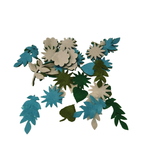 feuilles en feutrine