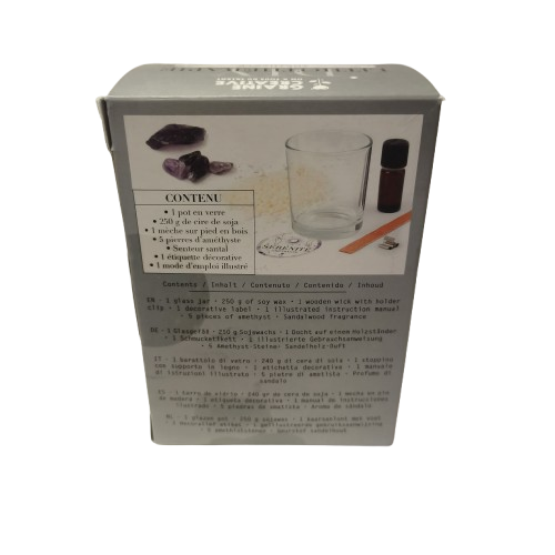 kit bougie amethyste graine creative