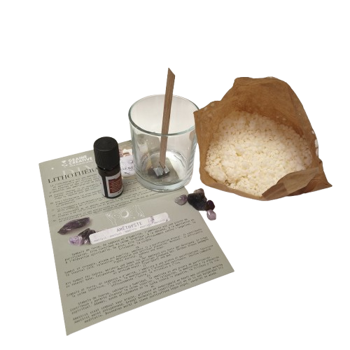 kit bougie graine creative lithothérapie