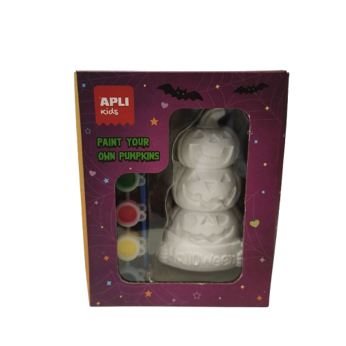kit plâtre à peindre citrouilles apli diy halloween