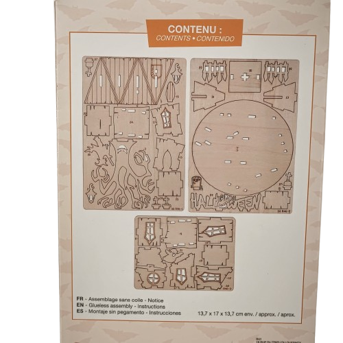 maquette maison hantée en bois