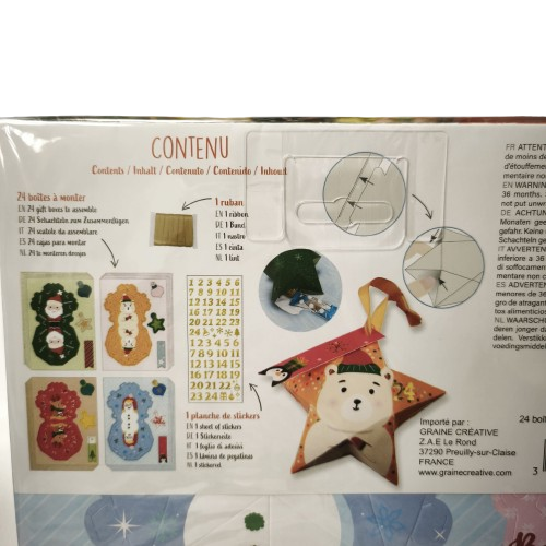 calendrier de lavent boite à suspendre graine creative