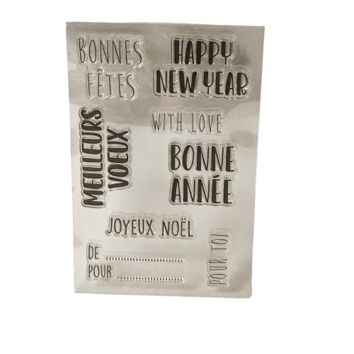 tampons transparent noel artemio