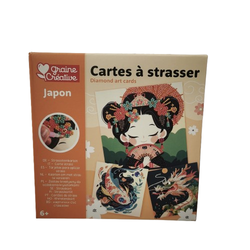 carte à strasser graine creative japon