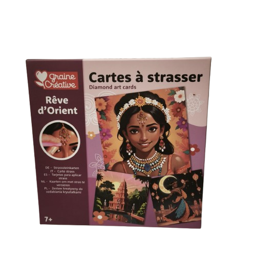 cartes à strasser graine creative rêve dorient