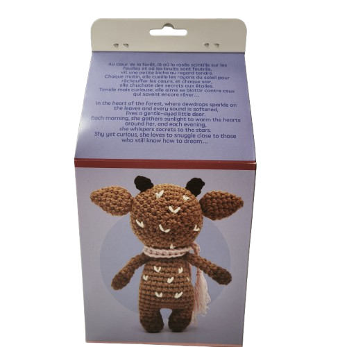 Kit crochet minigurumi Graine Creative cerise la biche