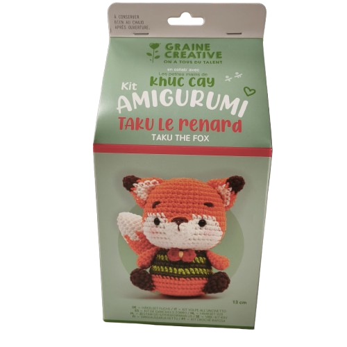 Kit crochet minigurumi Graine Creative renard