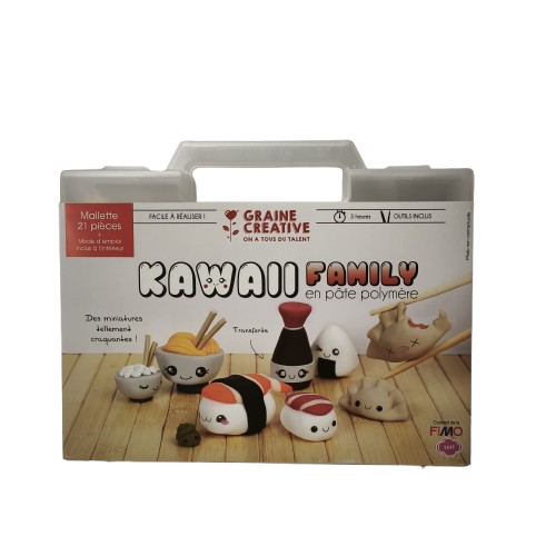 malette fimo graine creative Kawaii family