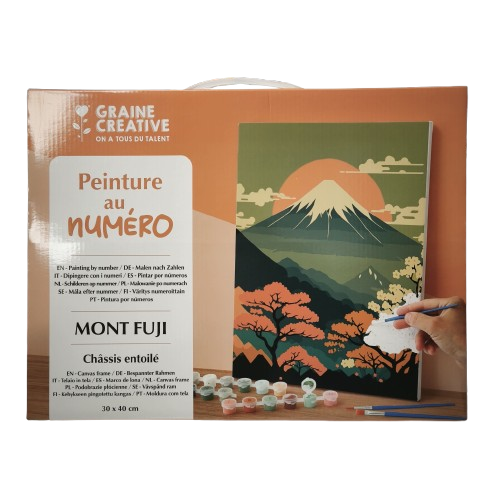 Peinture au numéro mont Fuji graine creative