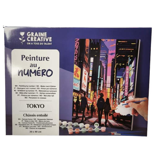 Peinture au numéro graine creative tokyo