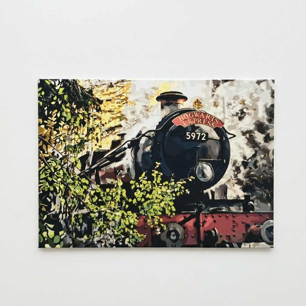 Peinture numéros Figure dArt Poudlard express