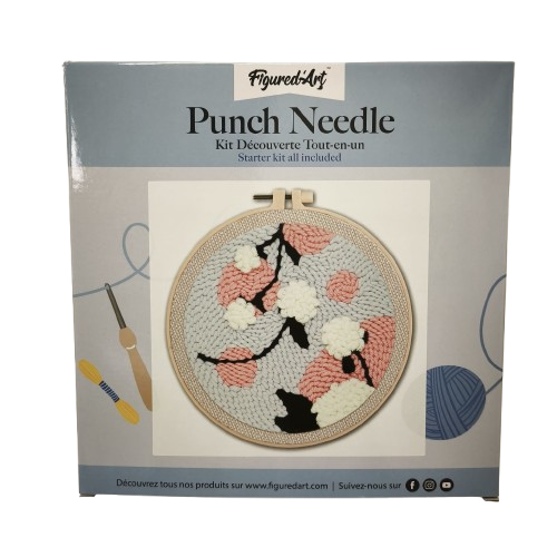 punch needle figure dart boule du gui