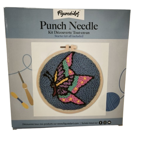 punch needle figure dart papillon