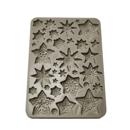 Moule silicone stamperia étoiles