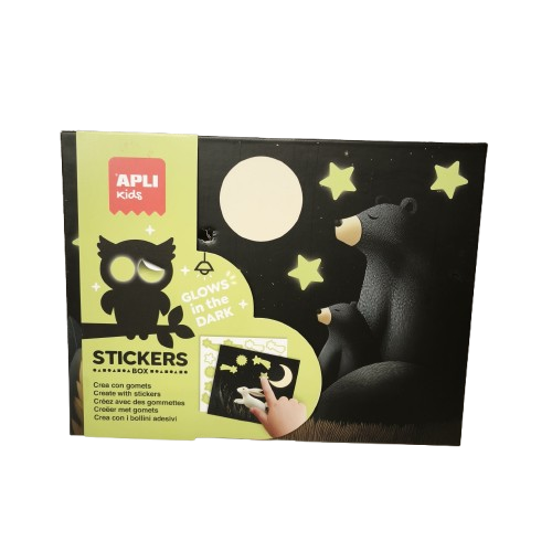 boite stickers phosphorescent apli