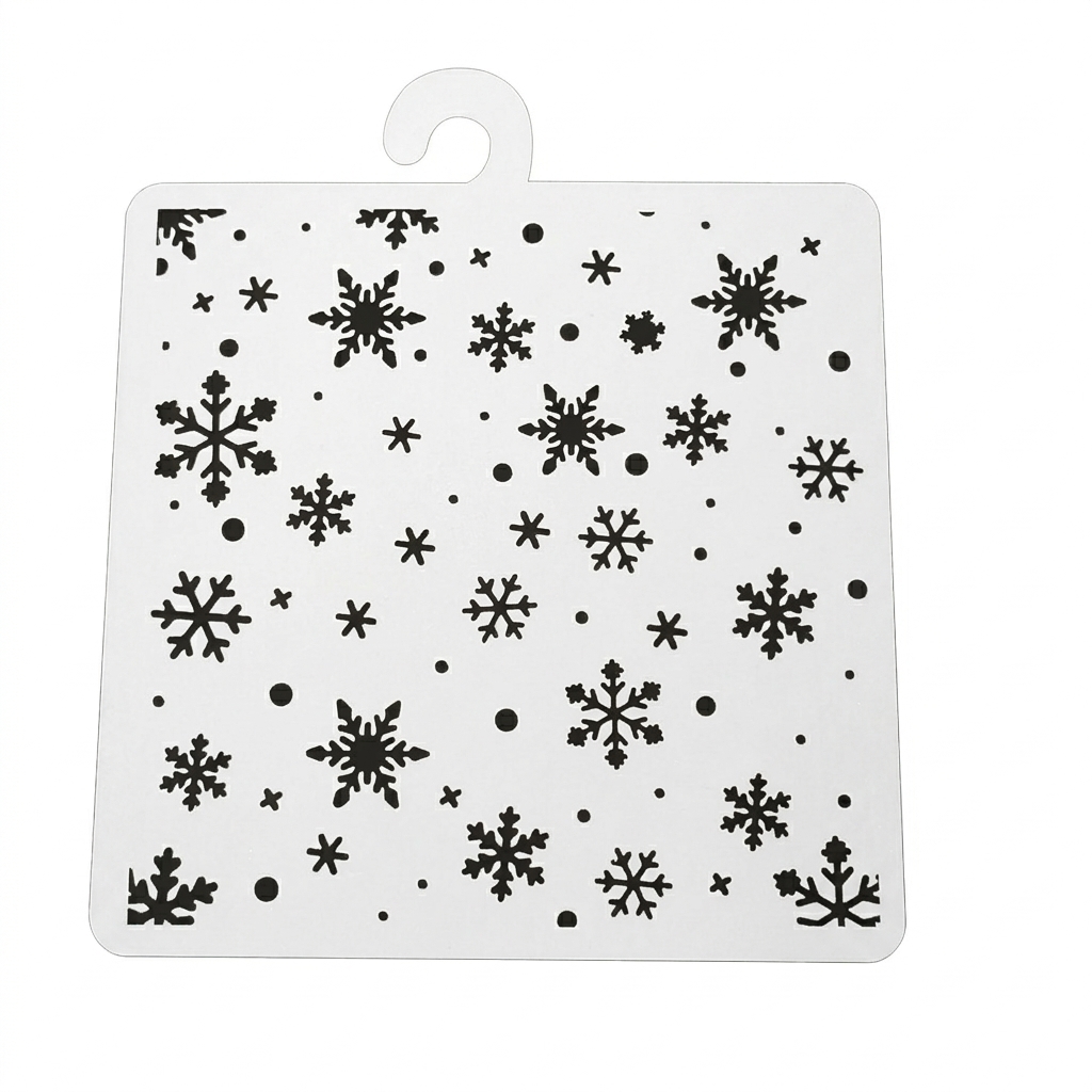 Pochoir stamperia 12 x12 christmas snowflakes patterm