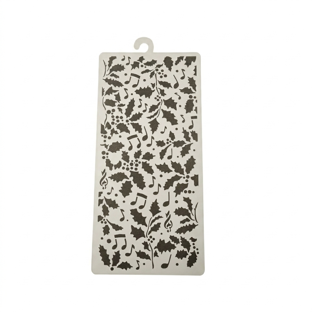 Pochoir stamperia 12x25 christmas holly and leaves