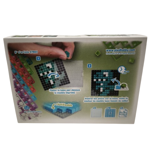 Kit créatif pixel XL dinosaures